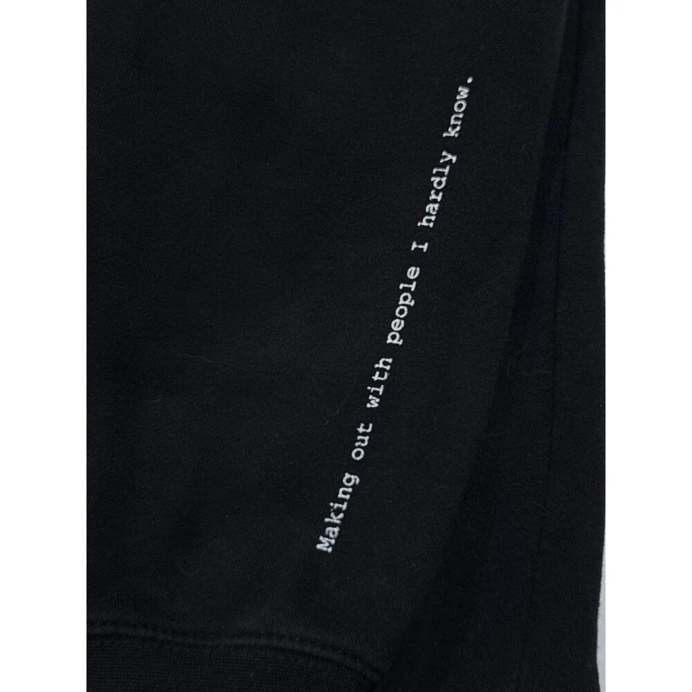 Pleasures Skull Graphic Hoodie “Making Out” - Size Large Streetwear - Punk Goth - Picture 12 of 15